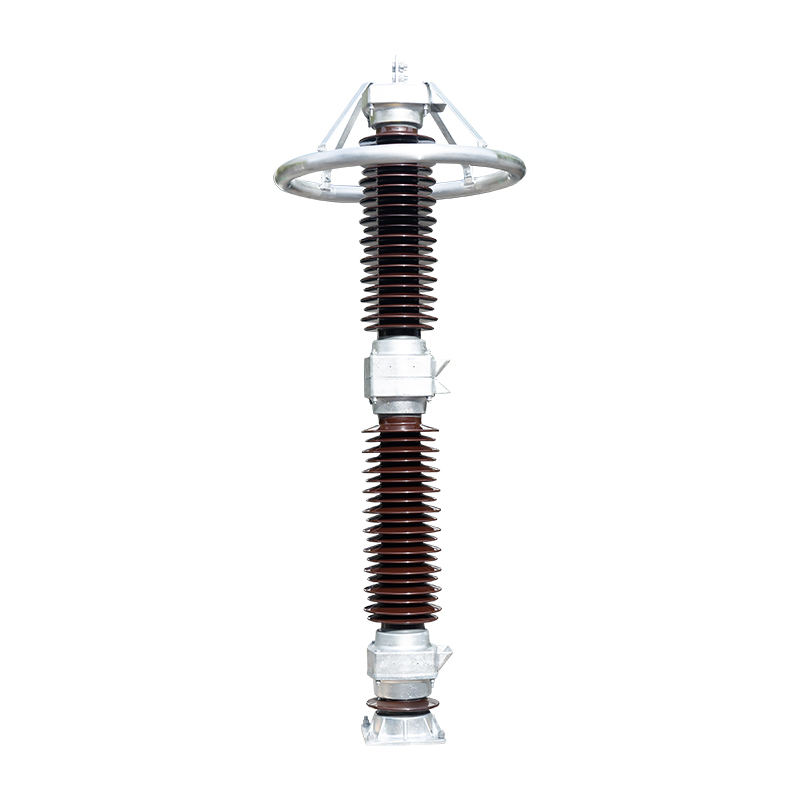 220kv Substation Composite Porcelain Surge Arrester with Voltage Equalization Ring
